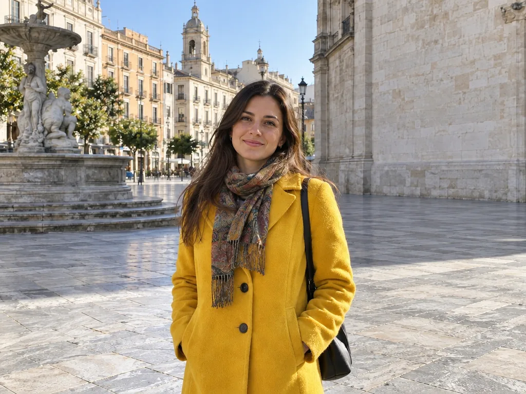 Remove a passerby from a city portrait — After